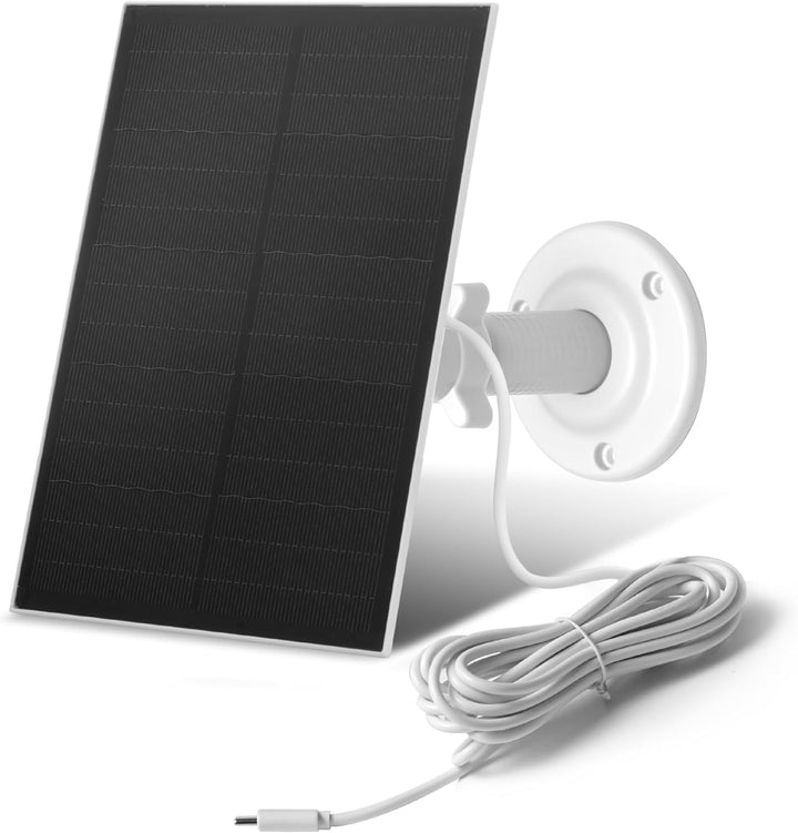 Nicesolar Solarpanel für Überwachungskamera, USB-Solarpanel kompatibel mit wiederaufladbarer Akku-Ka