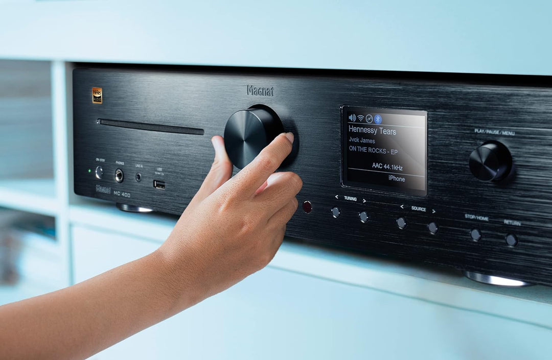 MC 400, Kompakter High-End Stereo Netzwerk/CD/DAB/FM-Receiver mit 200 Watt Maximal-Ausgangsleistung