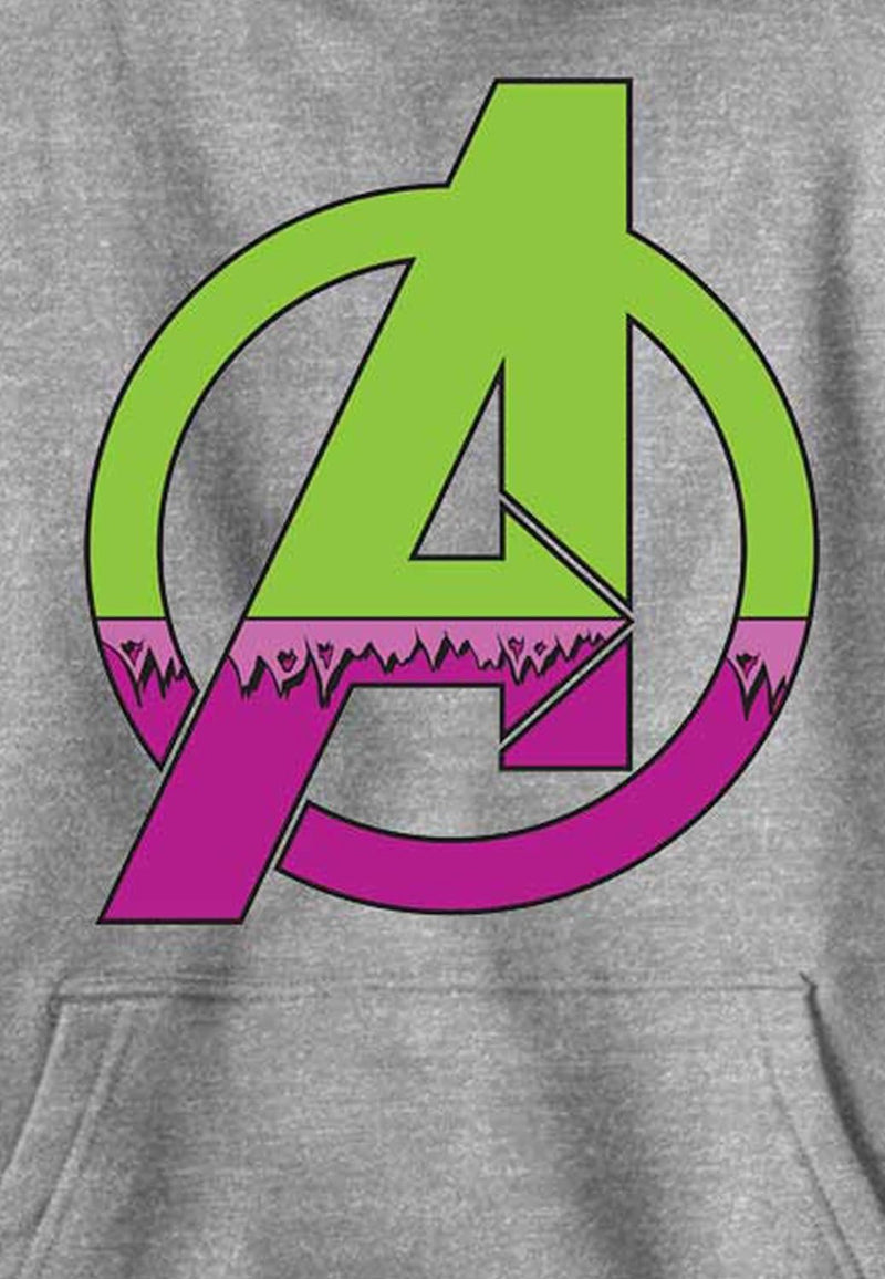 Marvel Jungen Avengers Classic Avenger Hulk Kostüm-hoodie, Athletisch Heather, XL
