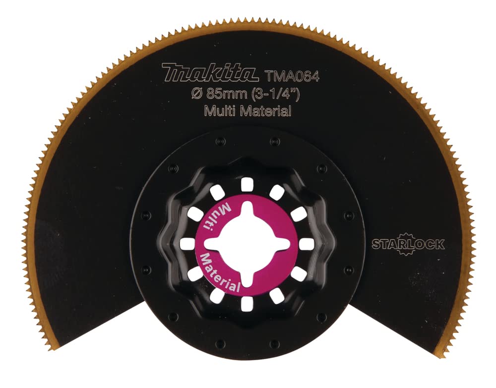 Makita B-64973 Starlock BiM-TiN Segmentsägeblatt 85 mm TMA064 für Sandwichmaterial, Laminat, Vinyl,