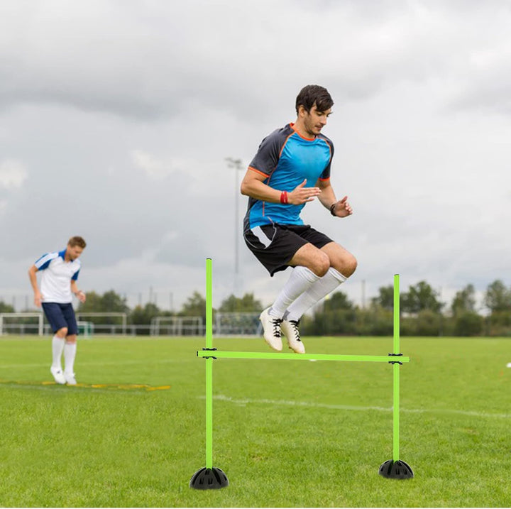 AufuN Agility Sprungstangen-Set, Trainingsstangen für konditionelles, Koordinationshürden für Sprung