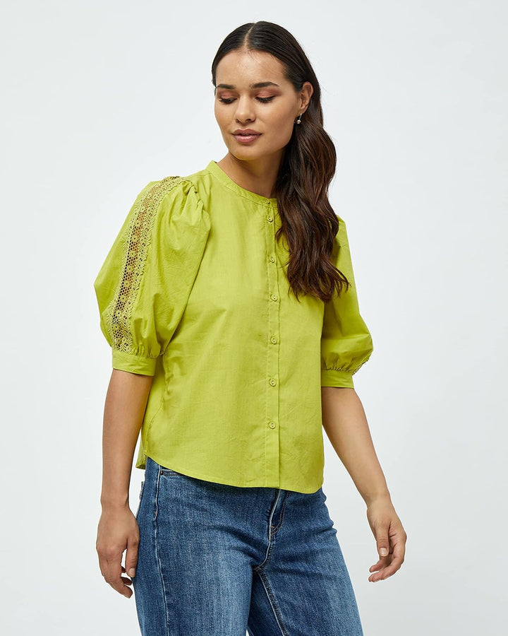 DESIRES Damen Hemd mit 2/4-Ärmeln M 3208 Pear Green, M 3208 Pear Green