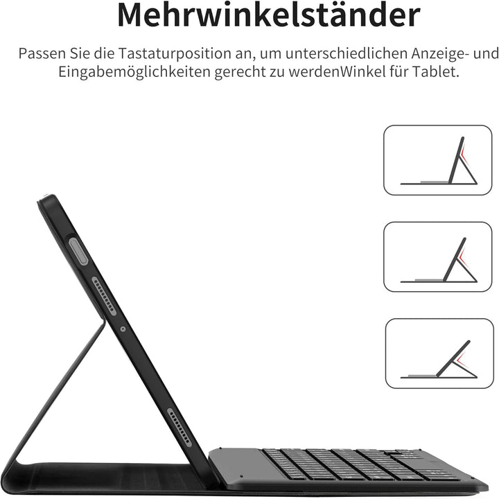 EasyAcc Tastatur Hülle Kompatibel mit Xiaomi Mi Pad 7/ Mi Pad 7 Pro (11.2 Zoll, Modell 2025) mit Sch