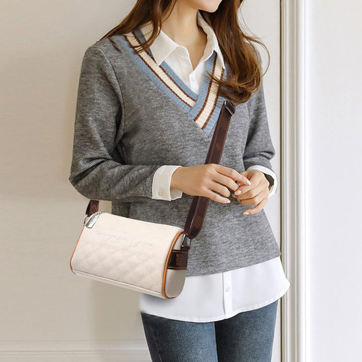 EINYNIUER umhängetasche Damen klein Crossbody Bag veganes Leder Bauchtasche stylisch brustbeutel Mod