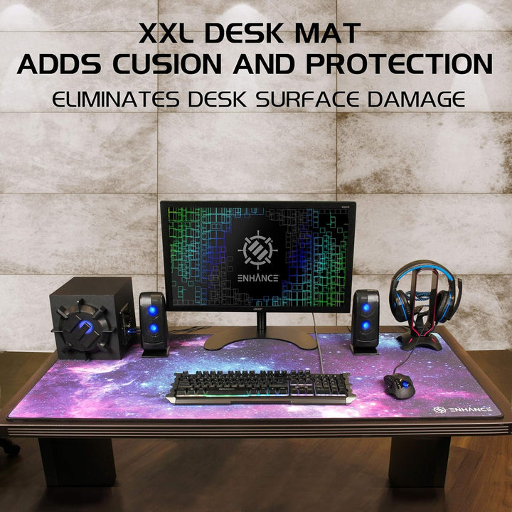 ENHANCE Übergrösse XXXL Mouspad Gaming (122cm x 61cm) - Für den Home-Office-Schreibtisch, erweiterte