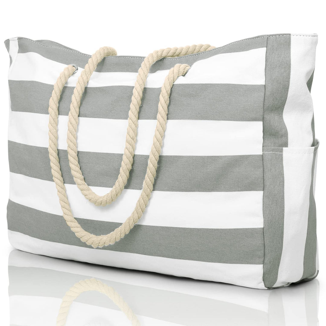 Strandtasche, Badetasche Wasserdicht Strandtasche Gross mit Reissverschluss Schwimmbad Tasche, Gross