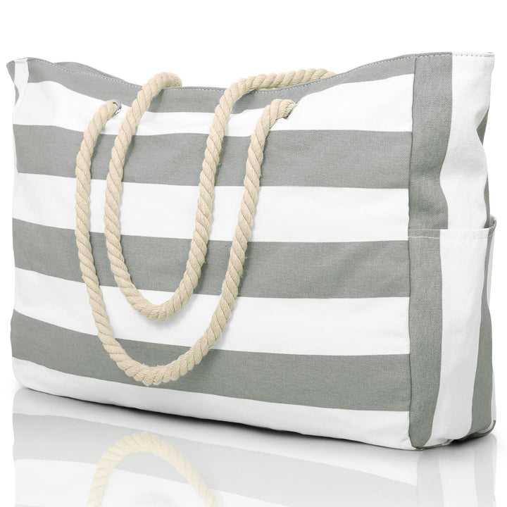 Strandtasche, Badetasche Wasserdicht Strandtasche Gross mit Reissverschluss Schwimmbad Tasche, Gross
