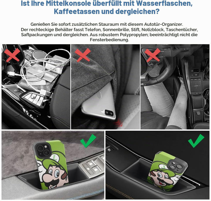 CDEFG Kompatibel mit Renault Austral E-Tech Hybrid 2022-2024 2025 Auto Aufbewahrungsbox Austral Auto