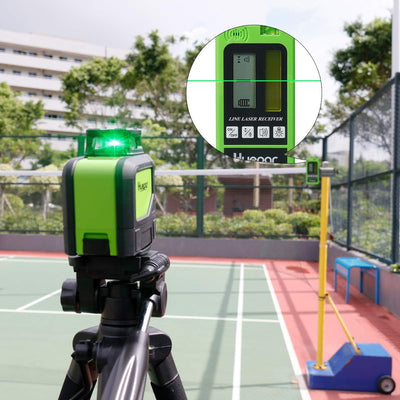 Huepar 902CG 2 x 360 Kreuzlinienlaser Grün, 360 Grad Linienlaser Selbstnivellierenden Laser Level mi