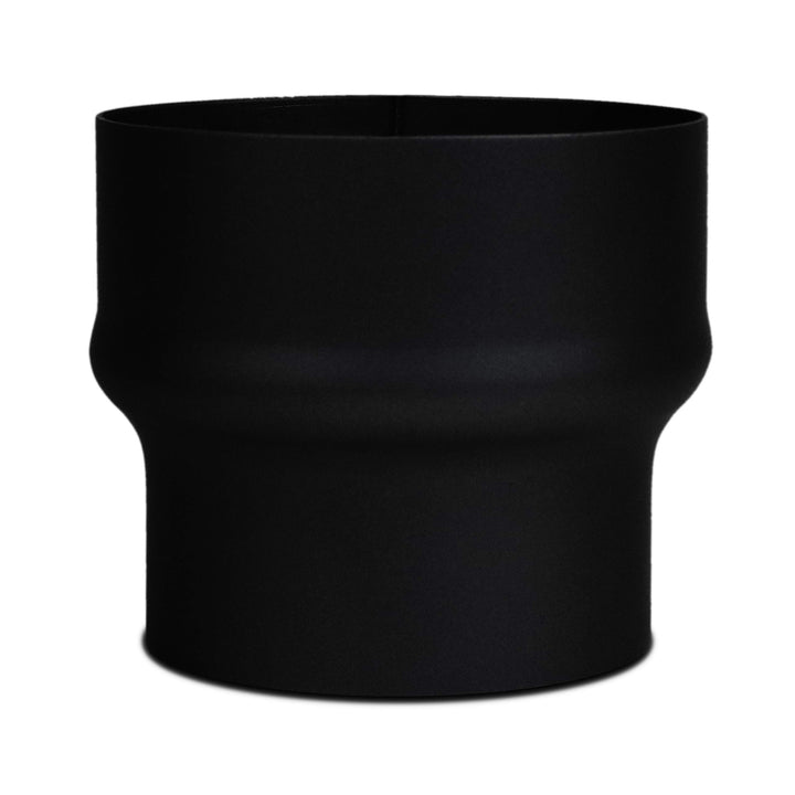 LANZZAS Rauchrohr Erweiterung von Ø 120 mm auf Ø 150 mm - Farbe: schwarz -