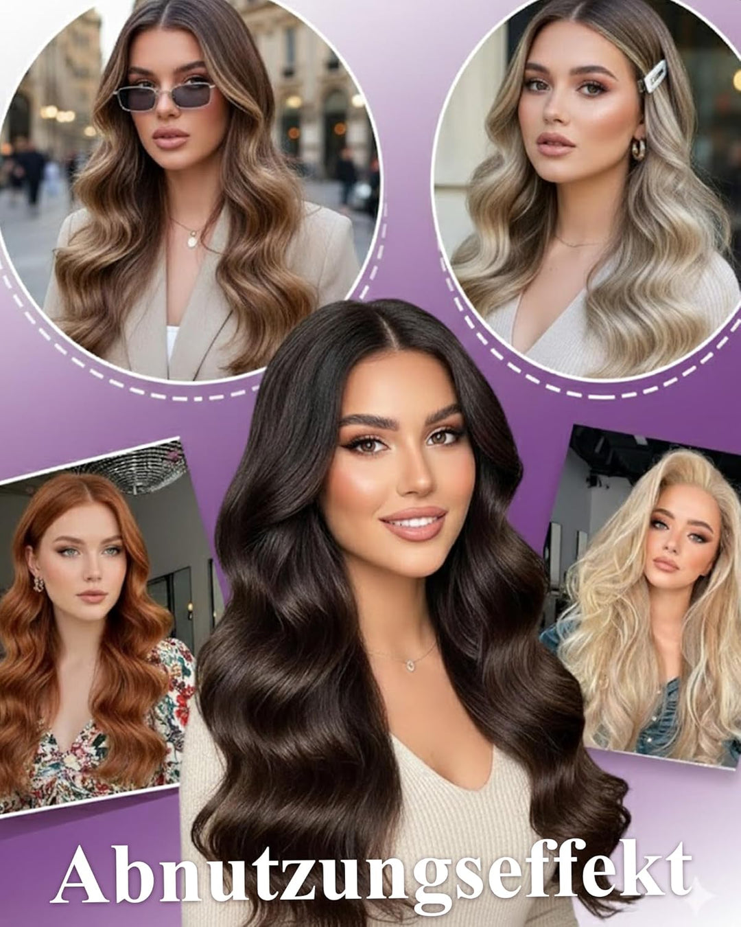LaaVoo Braun Tressen Echthaar Extensions mit Micro Rings 12Zoll Width Microweft Haarverlängerung Ech