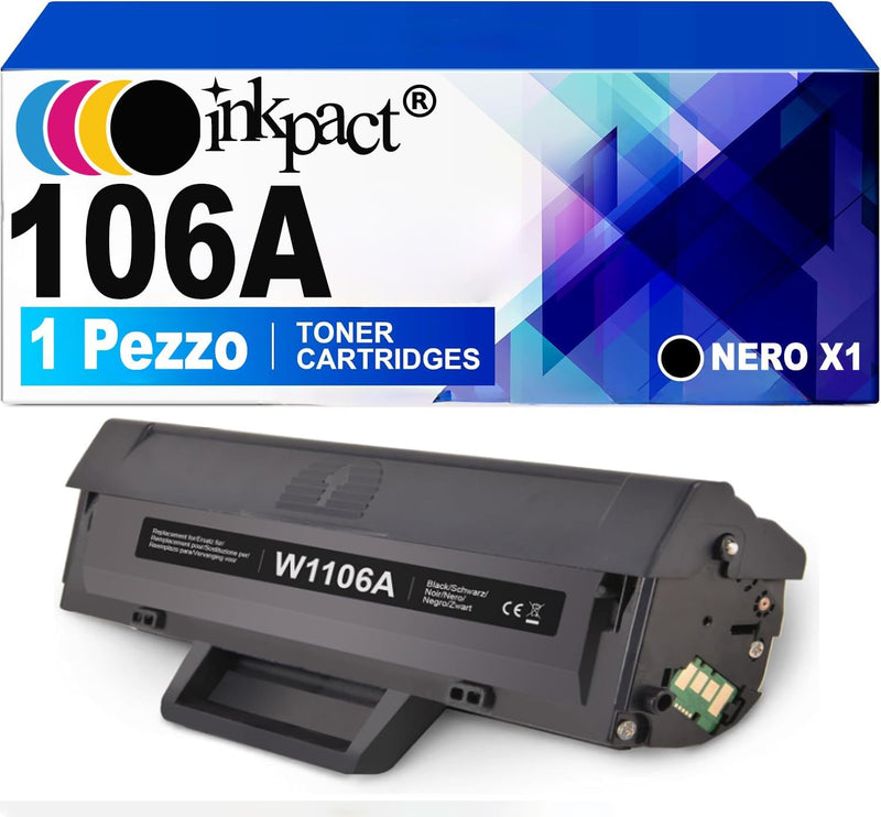 INKPACT Tonerkartuschen mit CHIP kompatibel zu HP 106A W1106A für HP Laser MFP 137fnw HP Laser 107w