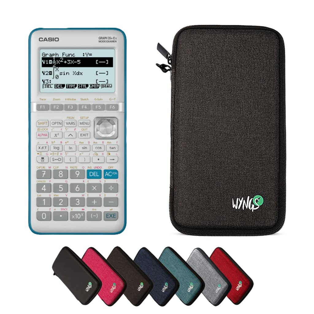 CALCUSO Sparpaket Dunkelgrau vom Taschenrecher Casio Graph 35+ E II dunkelgrau Casio Graph 35+EII, d