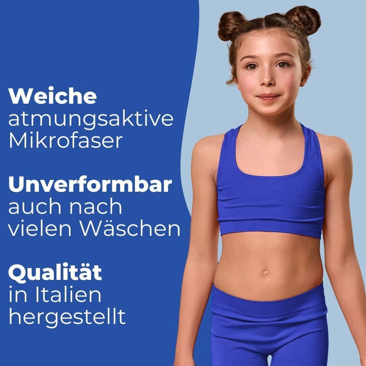 FOCENZA Top für Mädchen aus Mikrofaser, elastisch und bequem, ideal für Gymnastik und Sport, Multipa