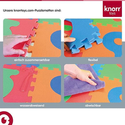 Knorrtoys 21004 - Puzzlematte 86-tlg. – Spielmatte Kinderspielteppich Spielteppich Schaumstoffmatte