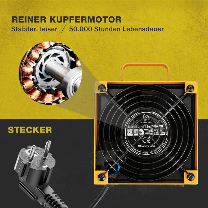 KOTTO Lötabsaugung Entferner Lötdampfabsaugung Lötdampf-Absaugventilator Lötrauchabsorber-Entferner,