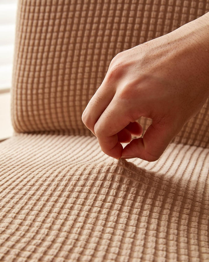 EBETA E Stuhlhussen 6 Stück, Elastische Stuhlbezug, Stretchhusse Stuhlüberzug Jacquard Hussen für Ho