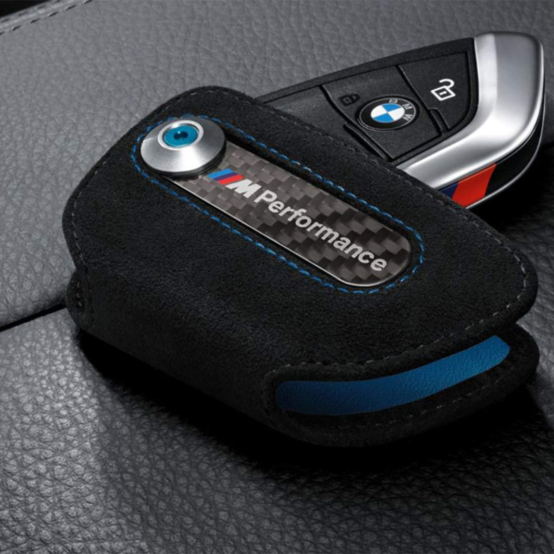 Original BMW M Performance Schlüsseletui aus Alcantara - neues Schlüsseldesign