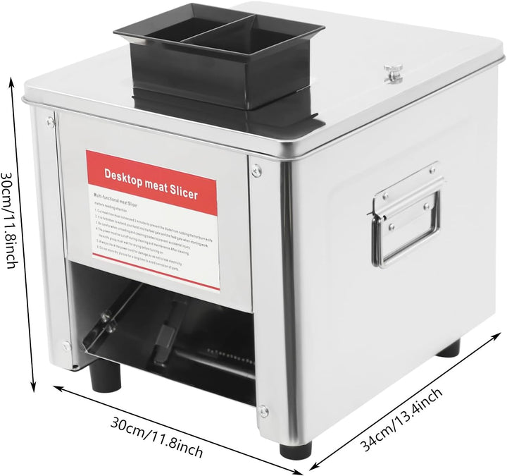 Fleischschneidemaschine Fleischschneider 850 W, 310rpm kommerzielle Fleischschneidemaschine aus Edel