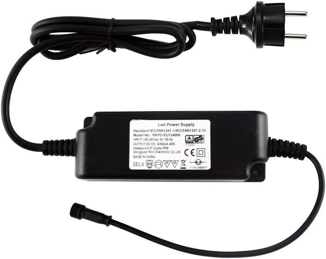 IP67 Wasserdicht Transformator LED Licht Treiber Stromversorgung DC 12V 48W Adapter Netzteil für Aus