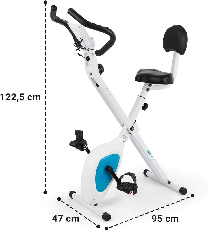 Capital Sports Azura Air Heimtainer, F Bike mit Magnet-Widerstand, Heimtrainer-Fahrrad Klappbar, Fit