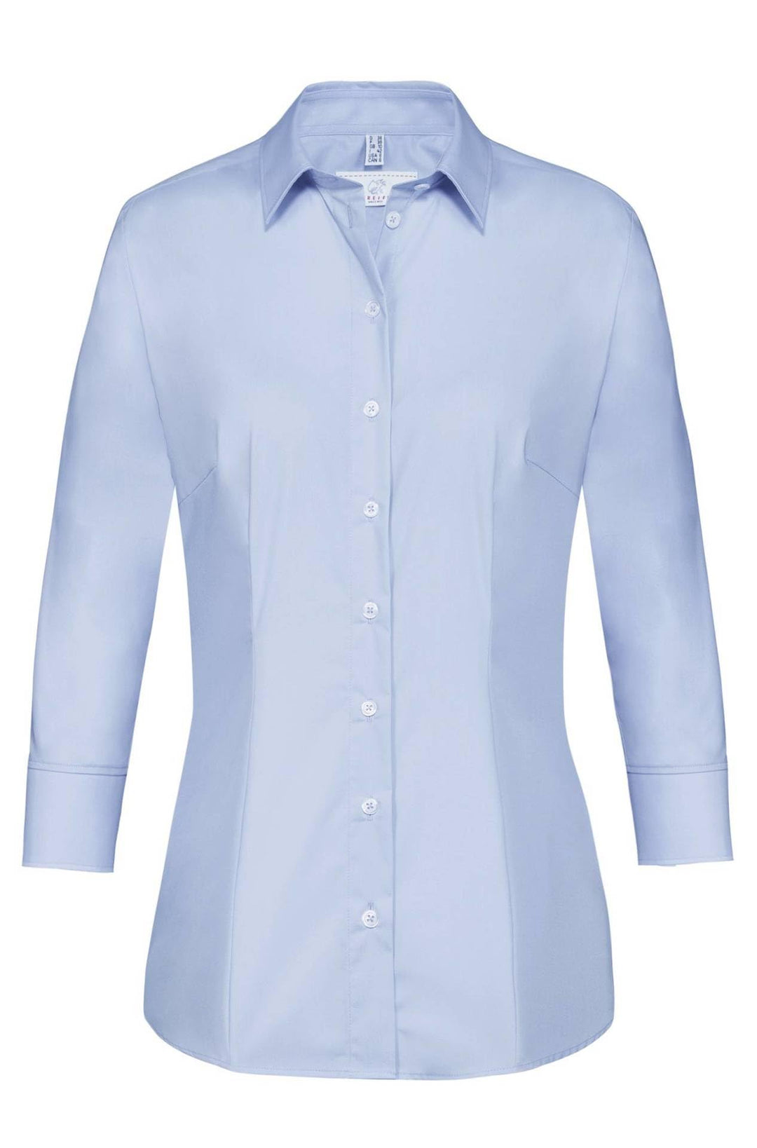GREIFF Damen Bluse mit Kentkragen | Stretch | 3/4 Arm | Easy-Care 32 Bleu, 32 Bleu