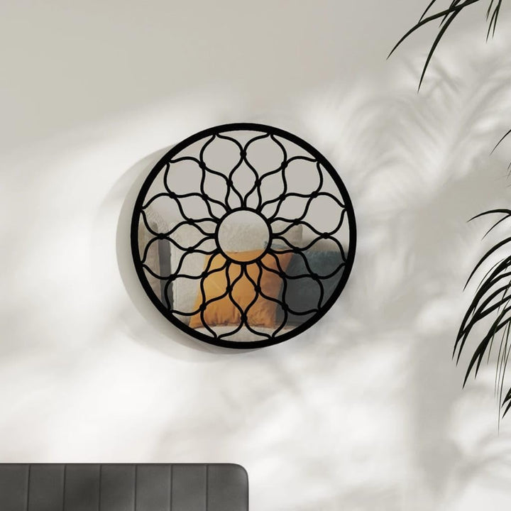 vidaXL Spiegel Wandspiegel Dekospiegel Hängespiegel Flurspiegel Fensterspiegel Wohnzimmer Deko Schwa
