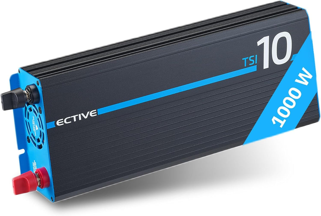 ECTIVE Reiner Sinsus Wechselrichter TSI 10-1000W, USB, 12V auf 230V, Überlastschutz, Überhitzungssch