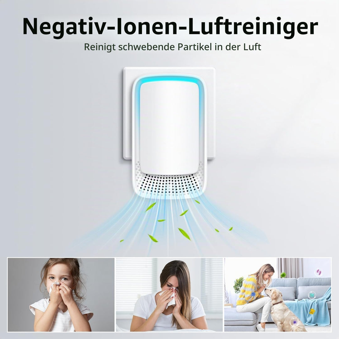 Luftreiniger, Dayear Plug In Air Purifier Negativ Ionen Luftreiniger für Büro/Zimmer/Badezimmer/Haus