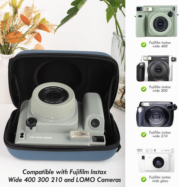 Kameratasche kompatibel mit Fujifilm Instax Wide 400, für Instax Wide 400/210/300, LOMO Hartschalen-