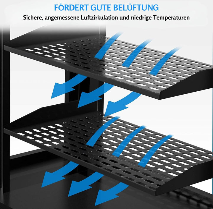 Pyle 2-Pc 1U Server Rack Shelf, Vented Shelves for Good Air Circulation, Cantilever Mount, Wall Moun