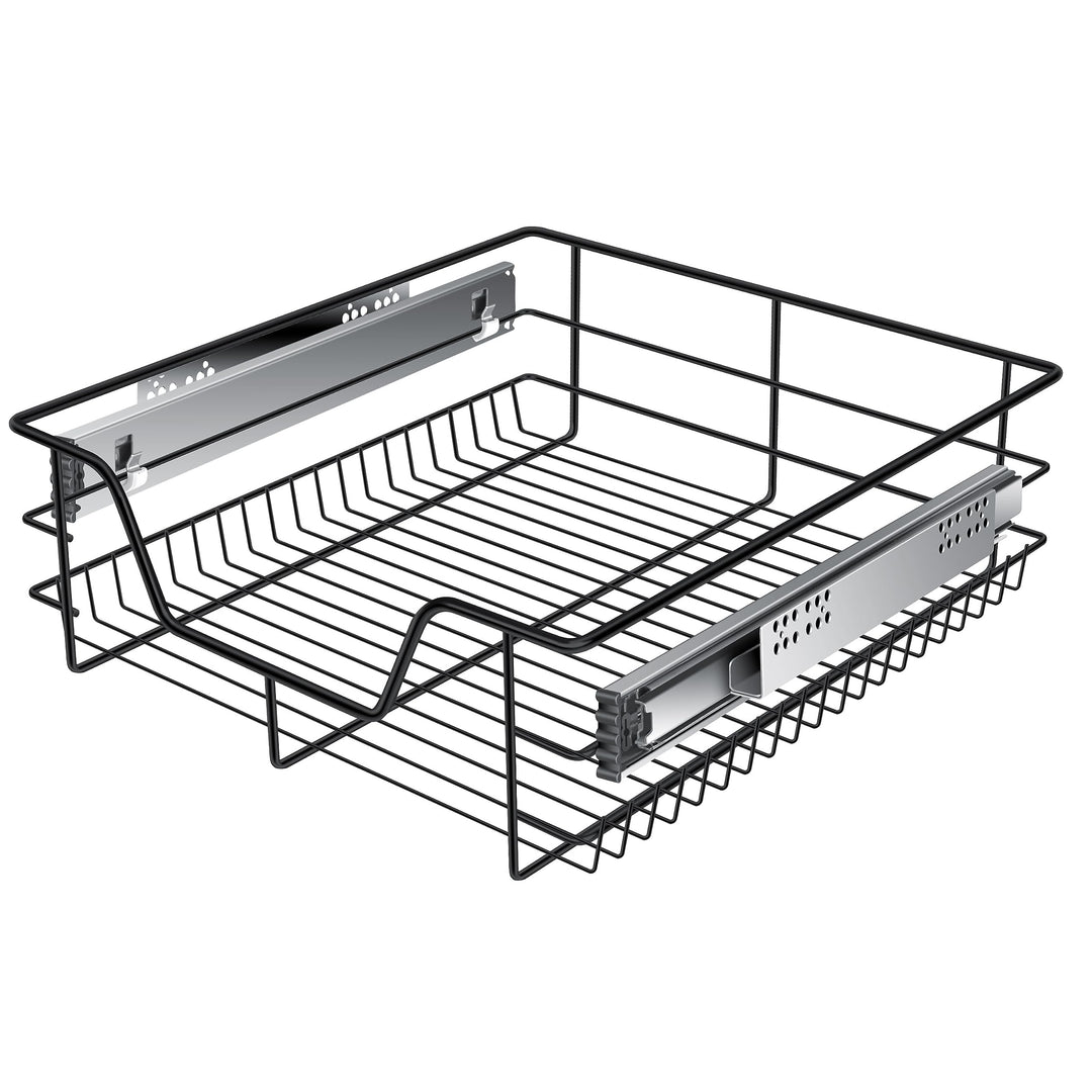 KESSER® Teleskopschublade 50 cm ✓ Küchenschublade ✓ Küchenschrank ✓ Korbauszug ✓ Schrankauszug ✓ Vol