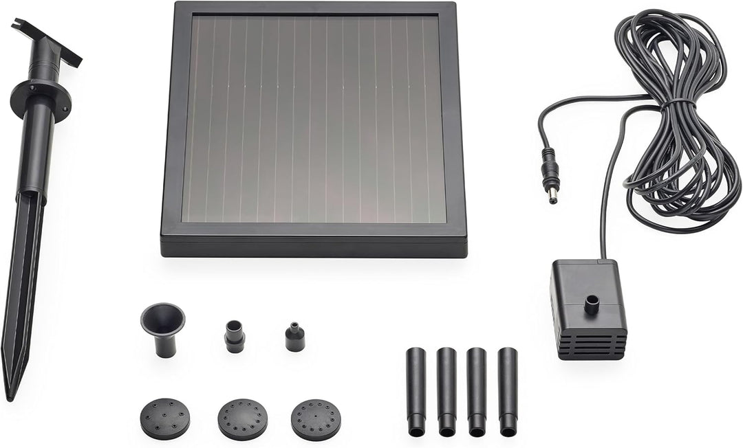Pontec 40277 PondoSolar 150 - Solarstromsystem mit Wasserspielpume / Solarwasserspiel für attraktive