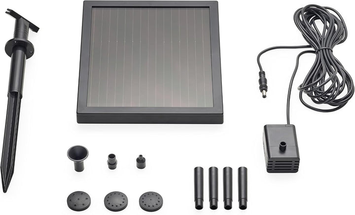 Pontec 40277 PondoSolar 150 - Solarstromsystem mit Wasserspielpume / Solarwasserspiel für attraktive