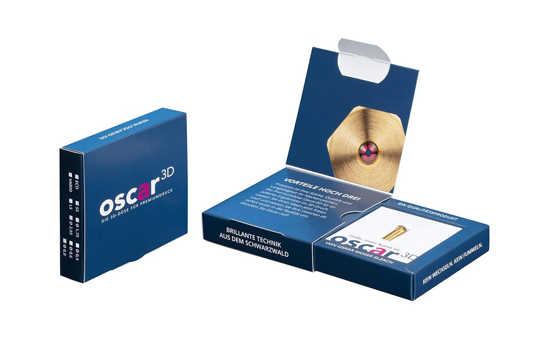 3D Drucker Düse (Oscar3D) Rubindüse für 3D-Drucker [ECO/ShortStroke] - Ruby Nozzle E3Dv6 Design FDM,