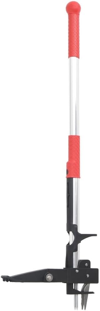 Unkrautstecher manuell 99,5 cm, Unkrautentferner mit Fusspedal und 4 scharfen Stahlkrallen, Unkrautj
