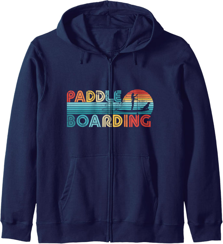 Paddleboarding Paddleboarding Mädchen Hund SUP Sonnenuntergang Geschenk Kapuzenjacke