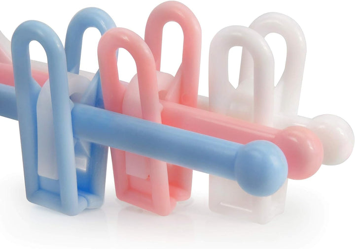 HANGERWORLD Kleiderbügel für Kinder, Kunststoff, 30 cm, Weiss, 20 Stück