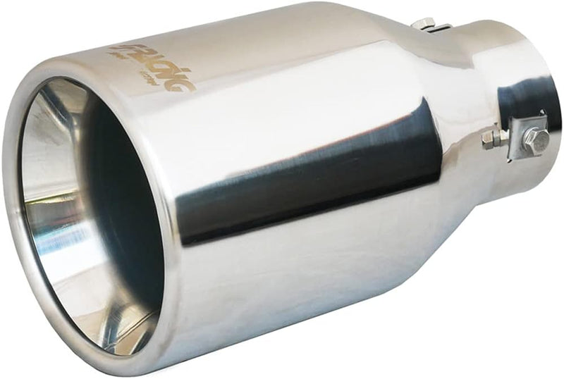 Simoni Racing Auspuffzierstück Rund Edelstahl - Ø115xL200mm - Anschluss 44-68mm