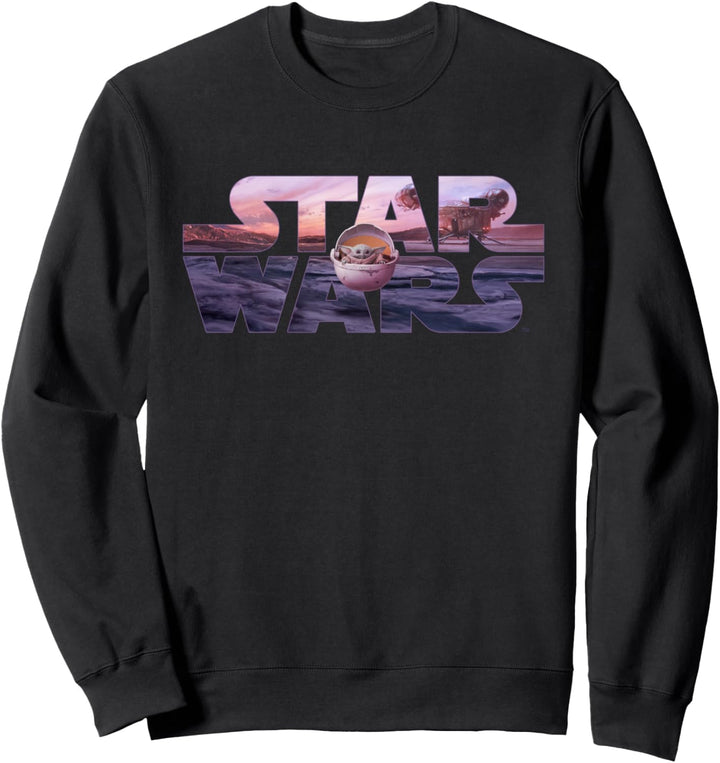 Star Wars The Mandalorian Razor Crest Floating Pod Logo Sweatshirt