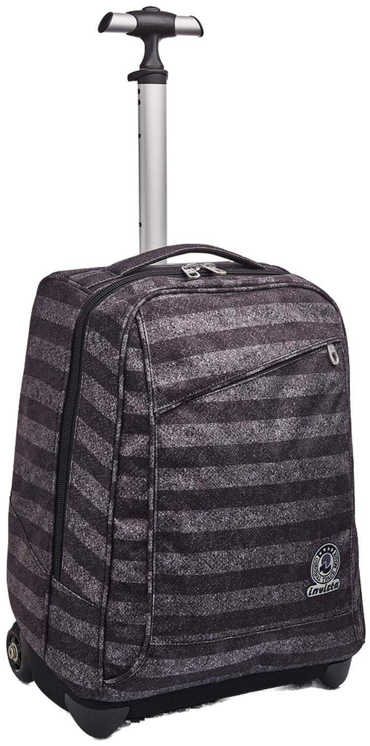 TROLLEY INVICTA STRIPES, 2 in 1, Schulranzen mit Rollen, Rucksack mit Trolleyfunktion für Kinder, ab