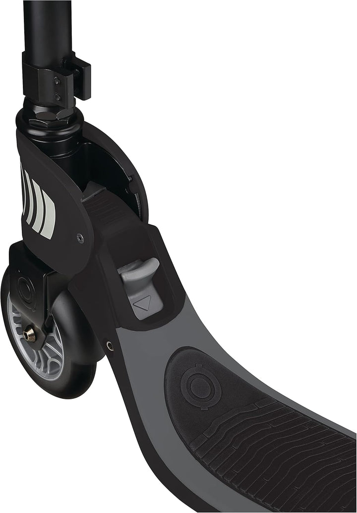 GLOBBER Flow Foldable 125 – Tretroller, 125 mm, ABEC 5, höhenverstellbar, Klappmechanismus schwarz-g