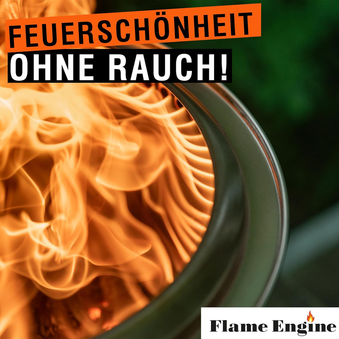Feuerschale rauchfrei - DM 50 cm Edelstahl Grill Feuerschalen für den Garten - Feuertonne Feuerschal