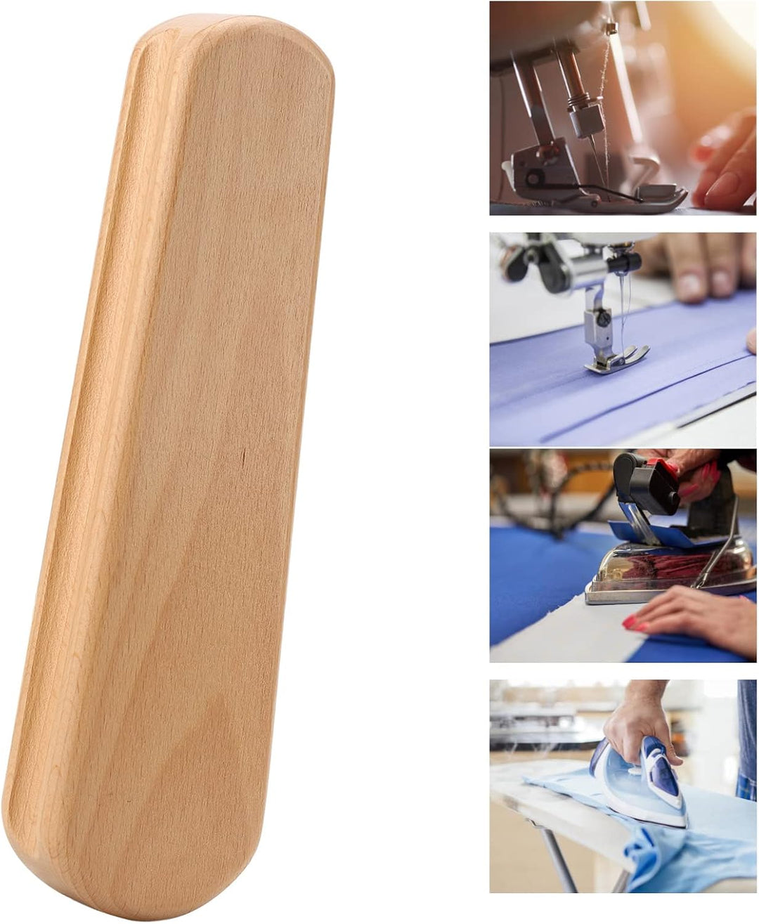 2022 New Beech Wood Tailor Clapper, Hard Wood Tailors Clapper für Dampfbügeleisen Zum Einstellen ein