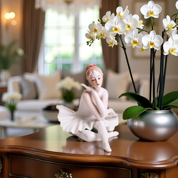 MTME ???? Porzellanfiguren Balletttänzerinnen Haltung D, Skulptur, Skulptur, Heimdekoration (Ornamen