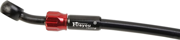 Fireyouracing Motorrad-Bremsschlauch, geflochten, 400–2400 mm, AN3, hydraulisches Kupplungsrohr, Öl-