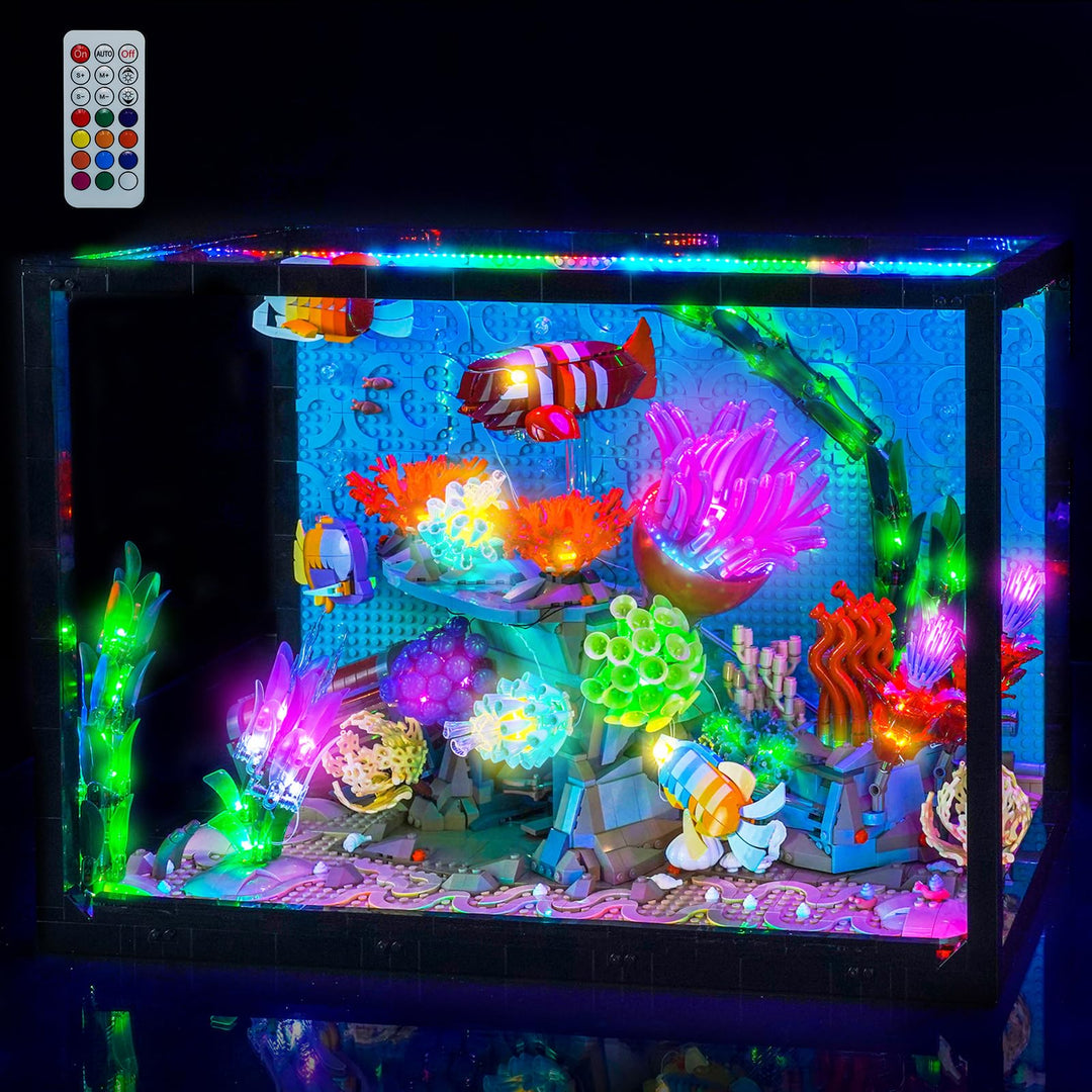 Licht-Kit Kompatibel mit Lego 10366 Tropical Aquarium Decoration (Kein - Lego-Set) Vielfarbig Versio