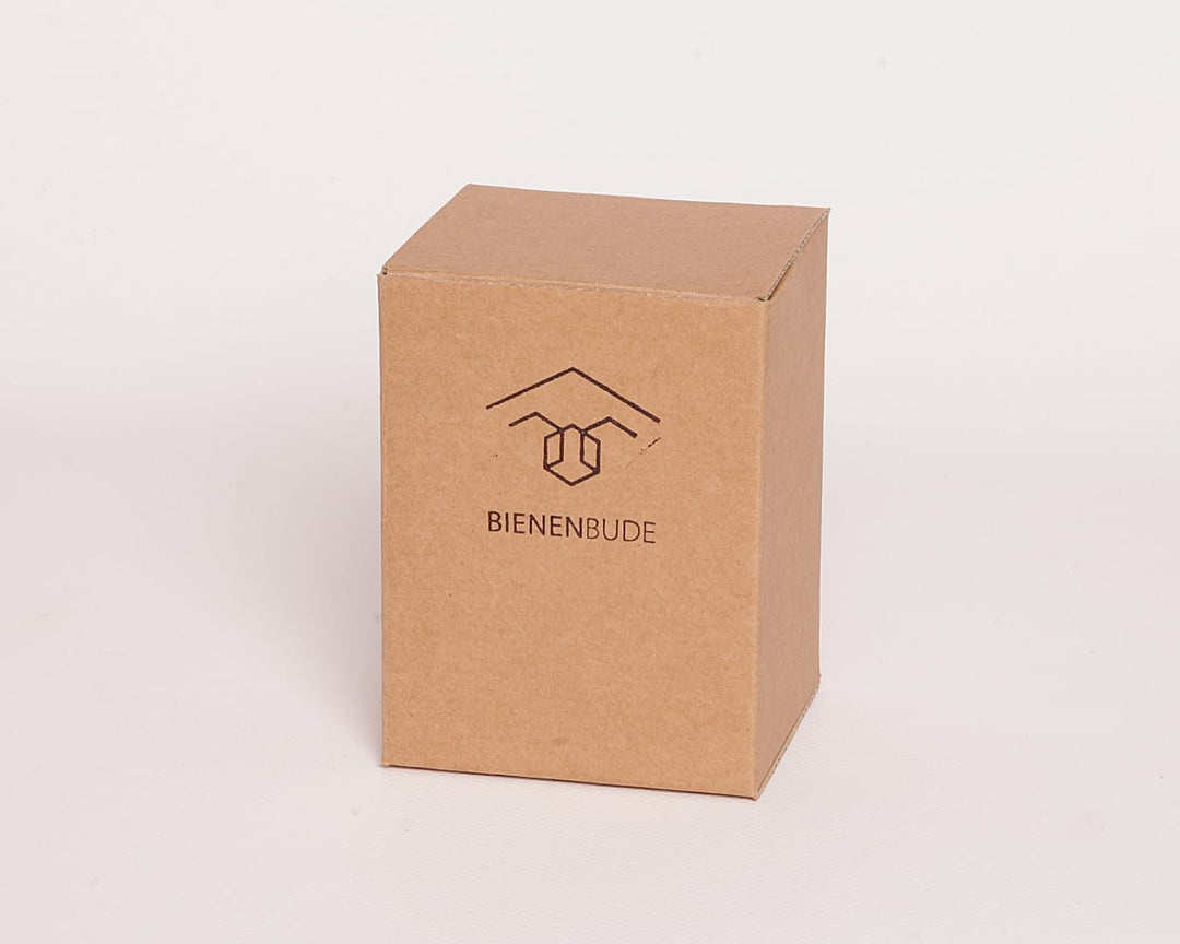 BienenBude I Bienenwachskerze I 1 Stück 10 x 8 cm I Handgefertigte Stumpenkerze I Direkt vom Imker