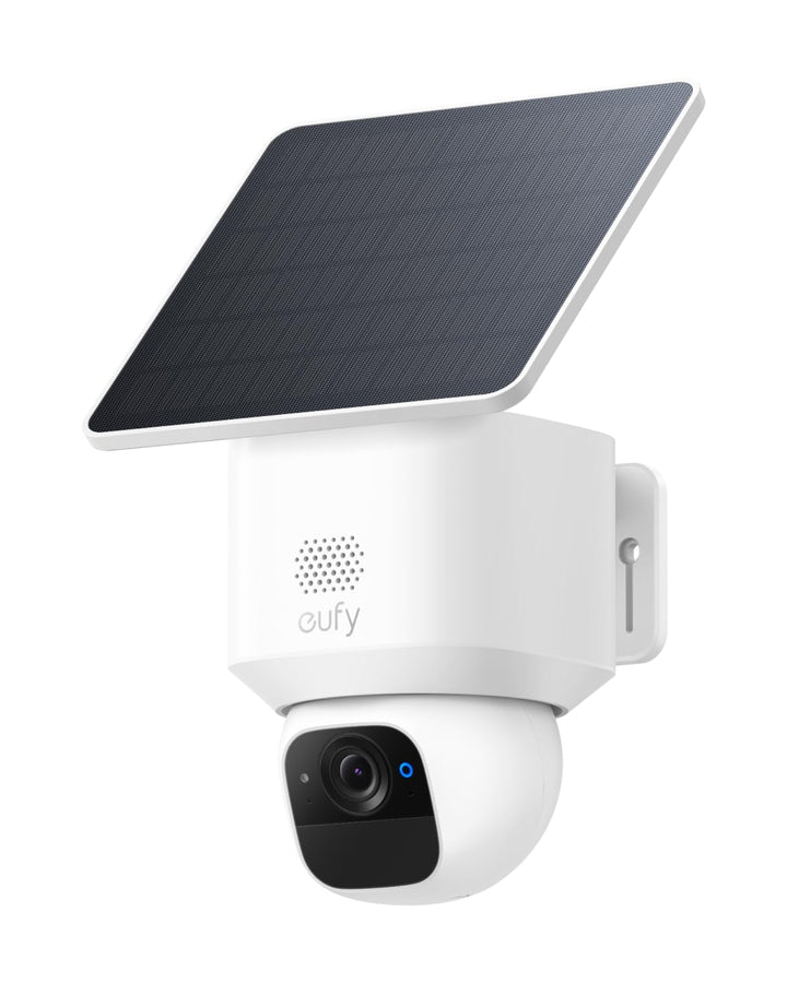 eufy eufyCam Solo E30, Solar Überwachungskamera Aussen, 360° Schwenk, KI-Tracking, 2K-Qualität, Kabe