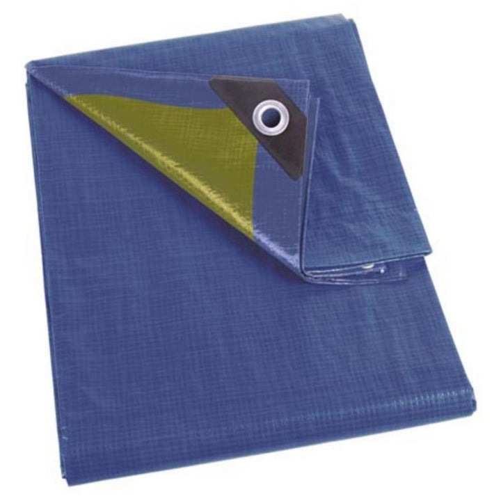 Perel 110-1215 Abdeckplane Stark, Blau/khaki, 12 x 15 m 12 x 15 m Blau / Khaki, 12 x 15 m Blau / Kha